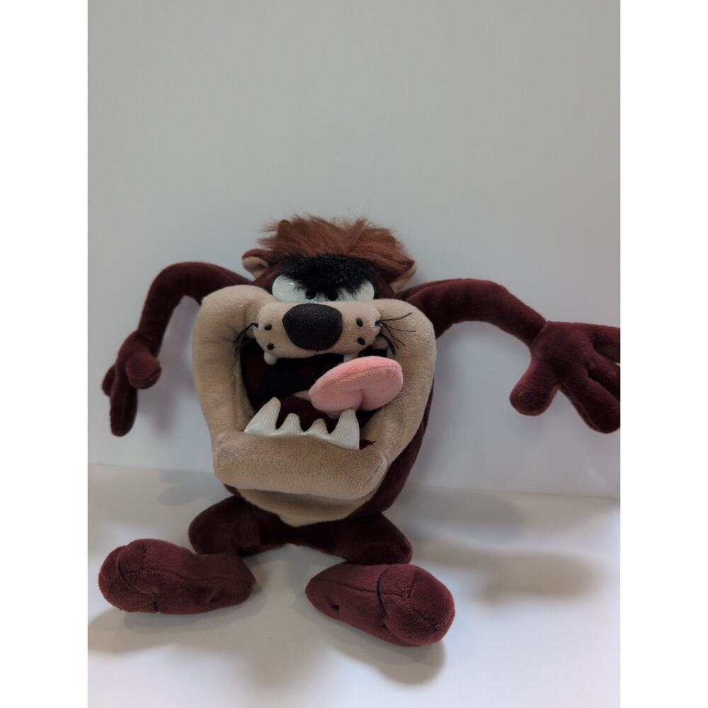 Looney Tunes 1994 Tasmanian Devil Animated Talk Plush Stuffed Animal See Video